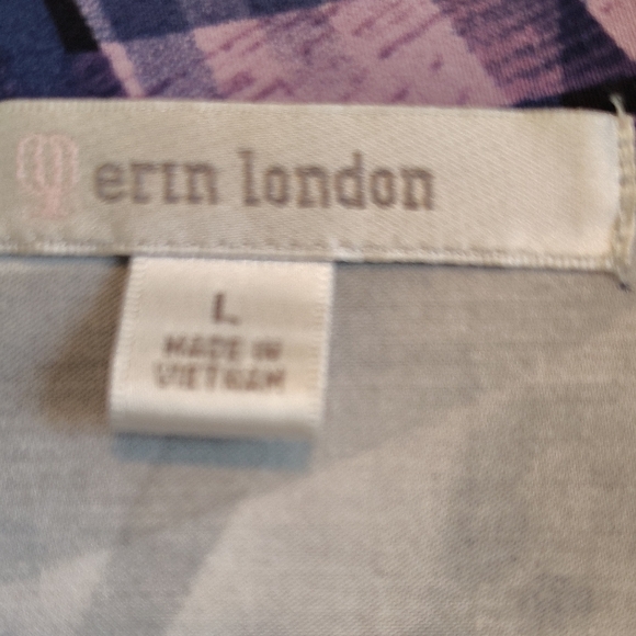 Erin London Abstract Purple Jean Jacket - Picture 2 of 4